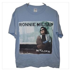 Ronnie Milsap My Life Tee Medium Country Music Graphic Shirt